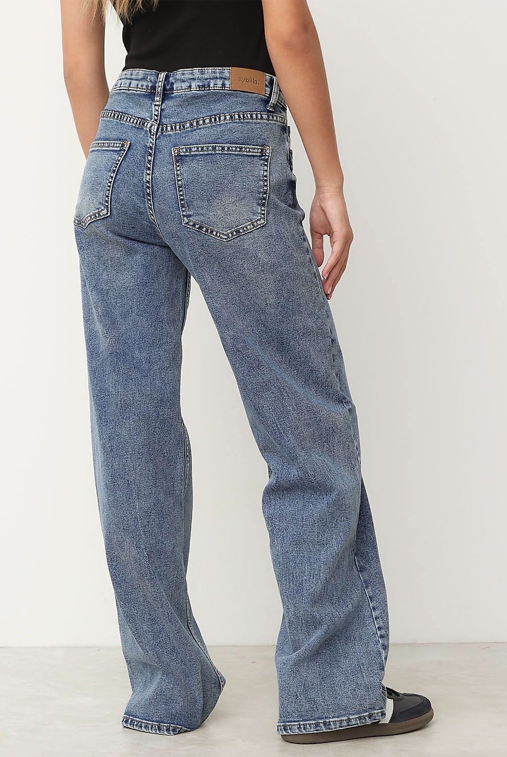 SYBILLA - Jeans Cargo Sybilla Mujer Algodón Estilo Casual