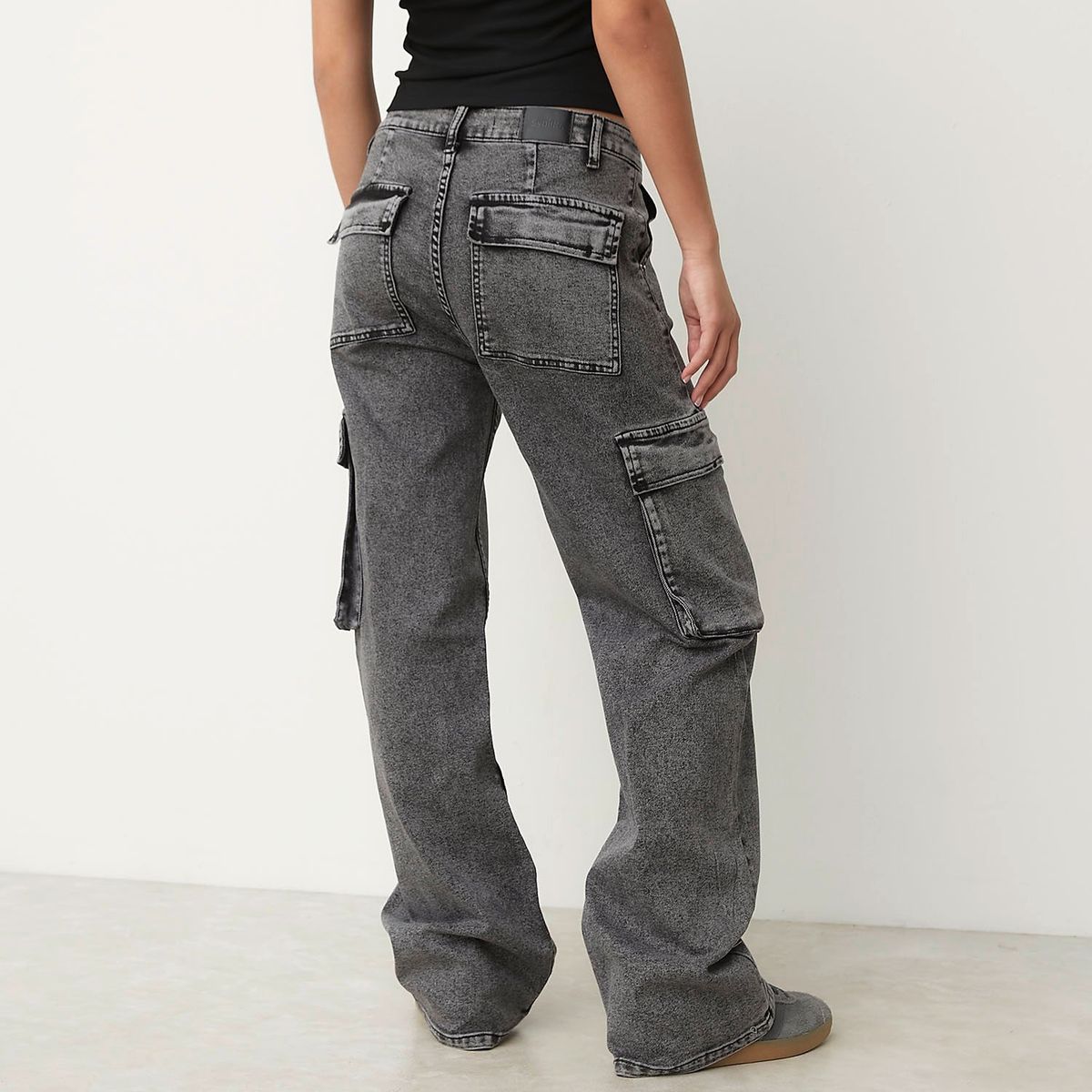 SYBILLA - Jeans Cargo Sybilla Mujer Algodón Estilo Casual