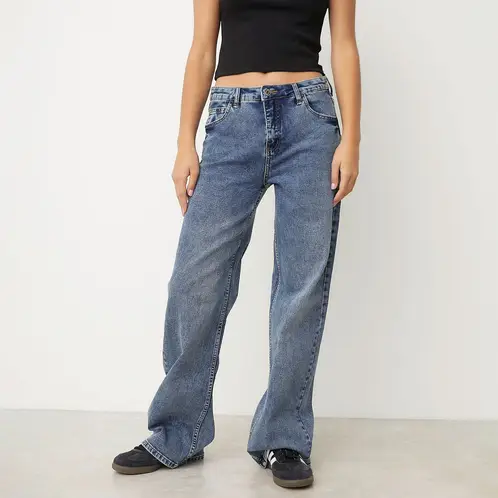 SYBILLA - Jeans Cargo Mujer Algodón Estilo Casual