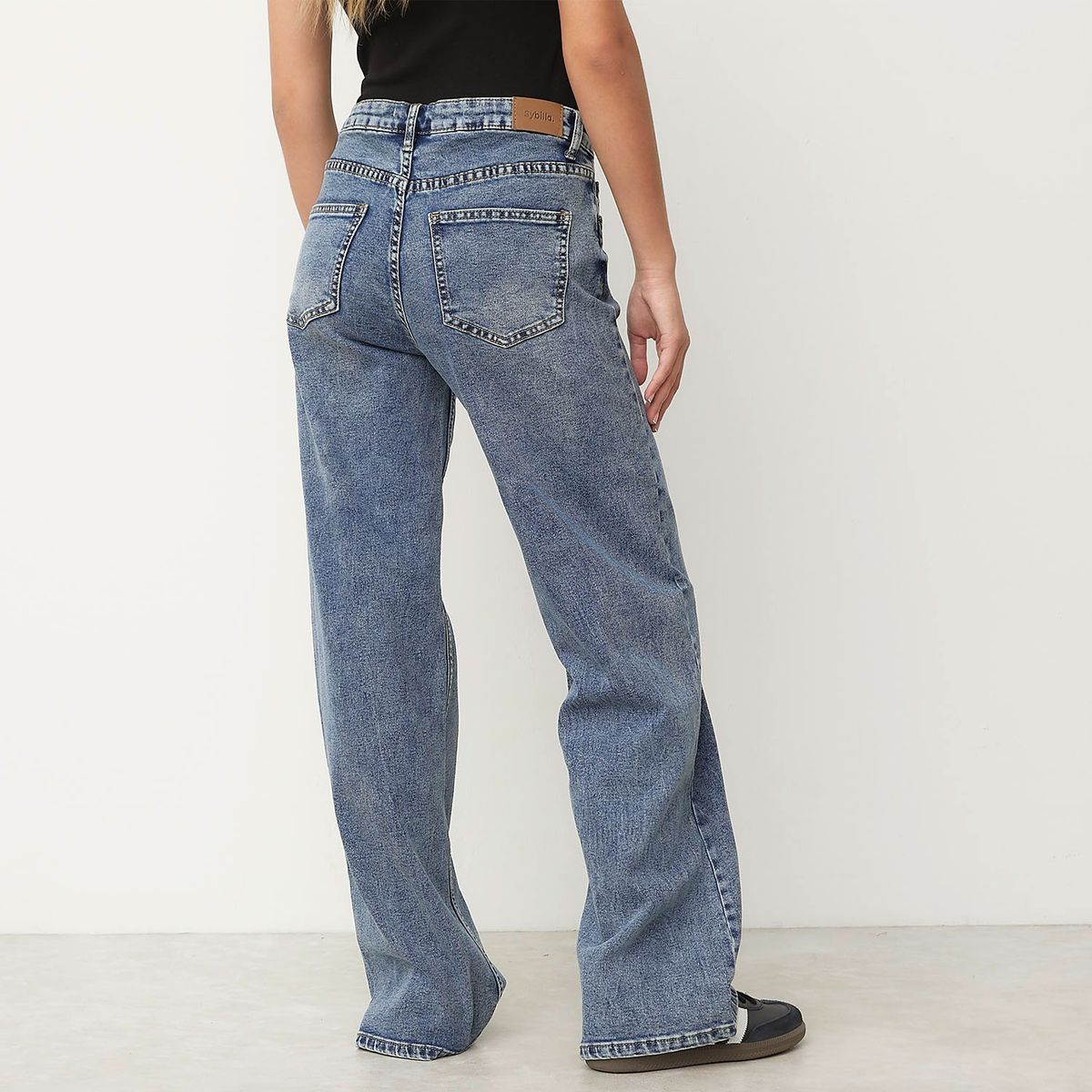 SYBILLA - Jeans Cargo Sybilla Mujer Algodón Estilo Casual