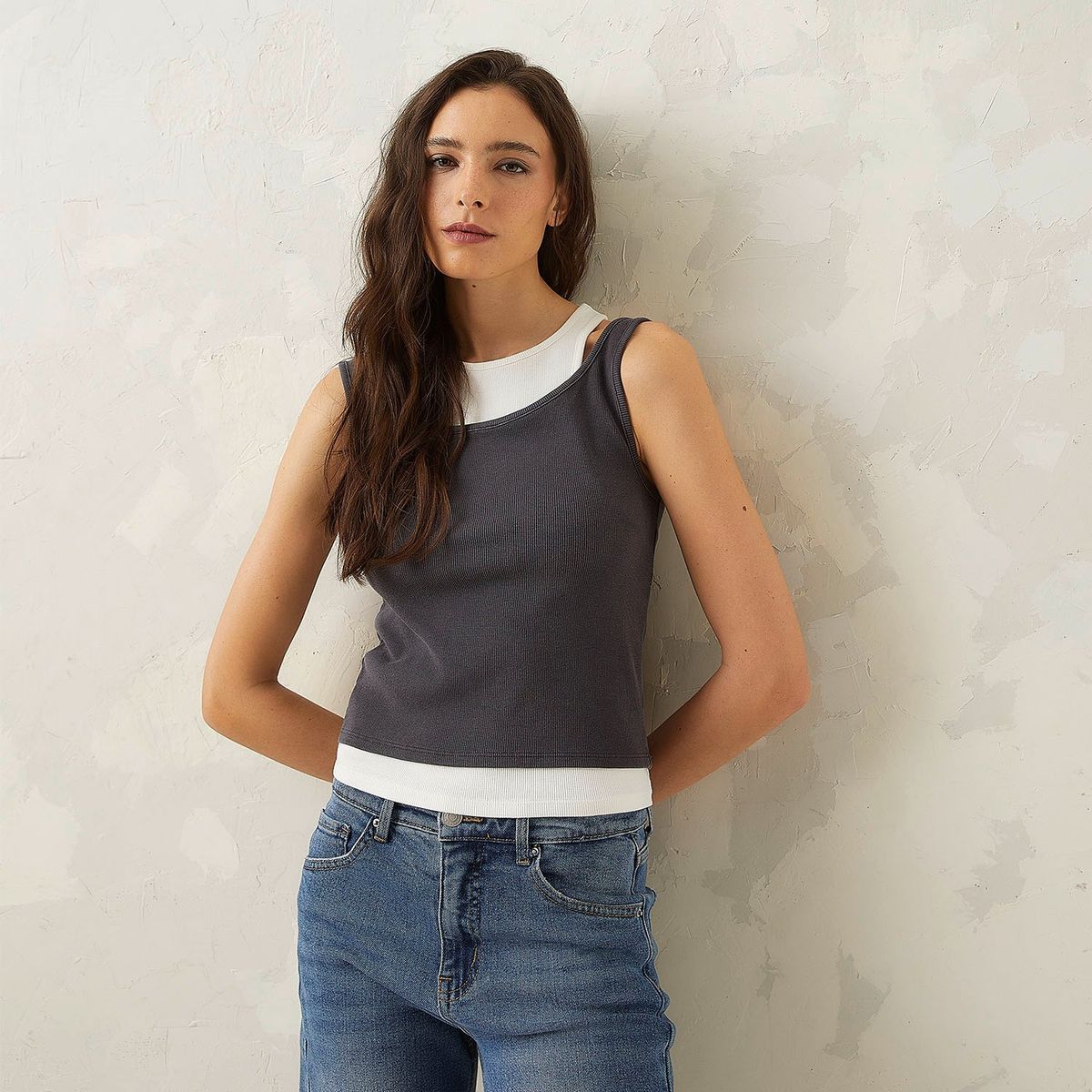 AMERICANINO - Polera Sin Mangas Americanino Mujer Algodón Casual