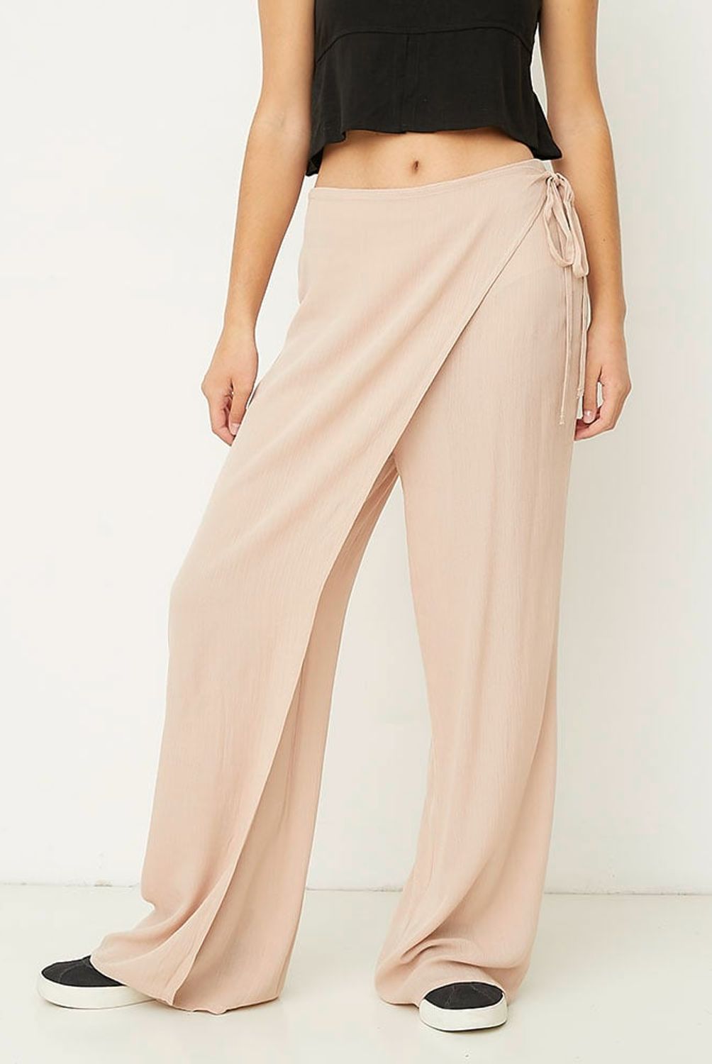 SYBILLA - Pantalón Wide Leg Tiro Alto Mujer Sybilla