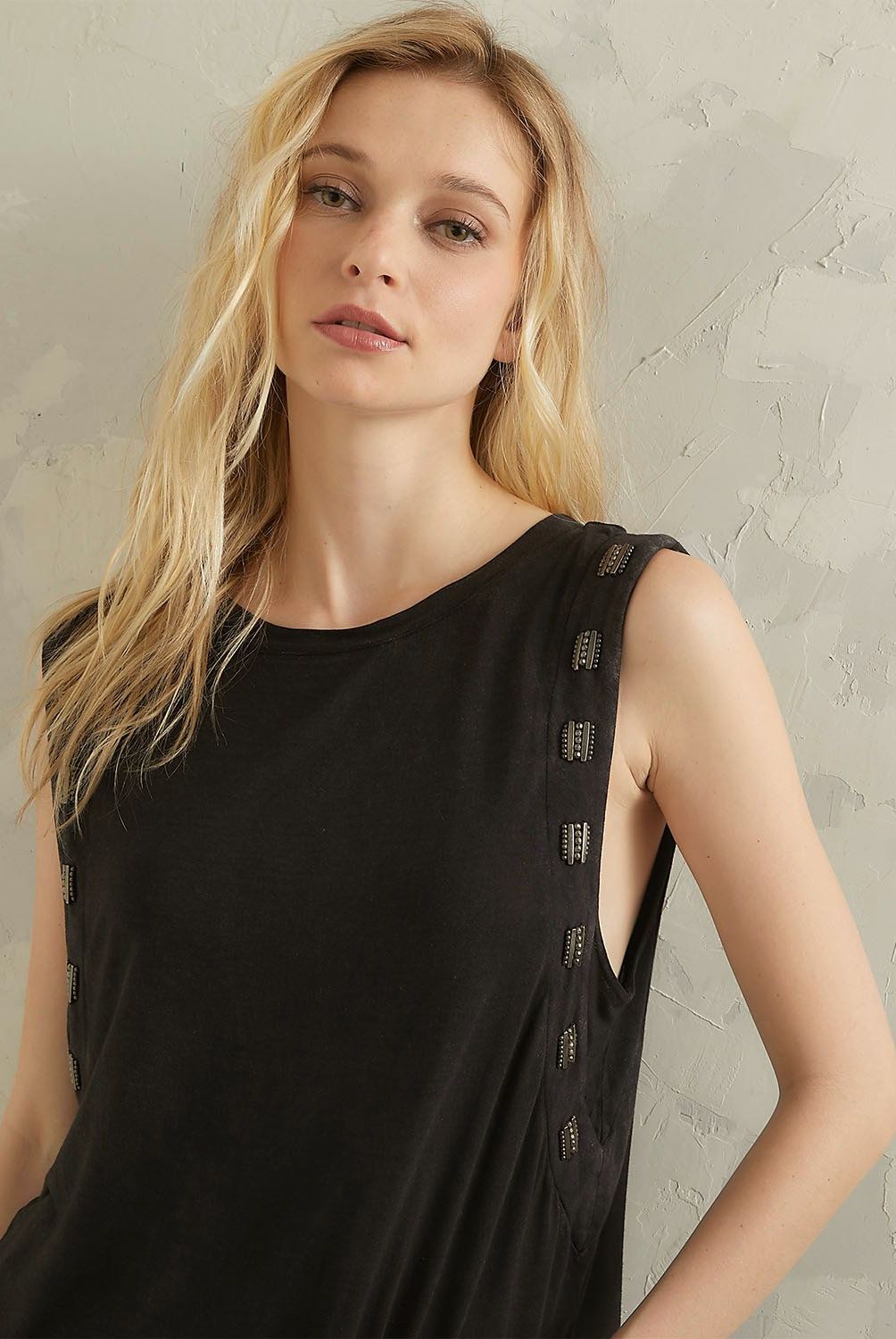 AMERICANINO - Polera Sin Mangas Mujer Americanino Rayón Casual
