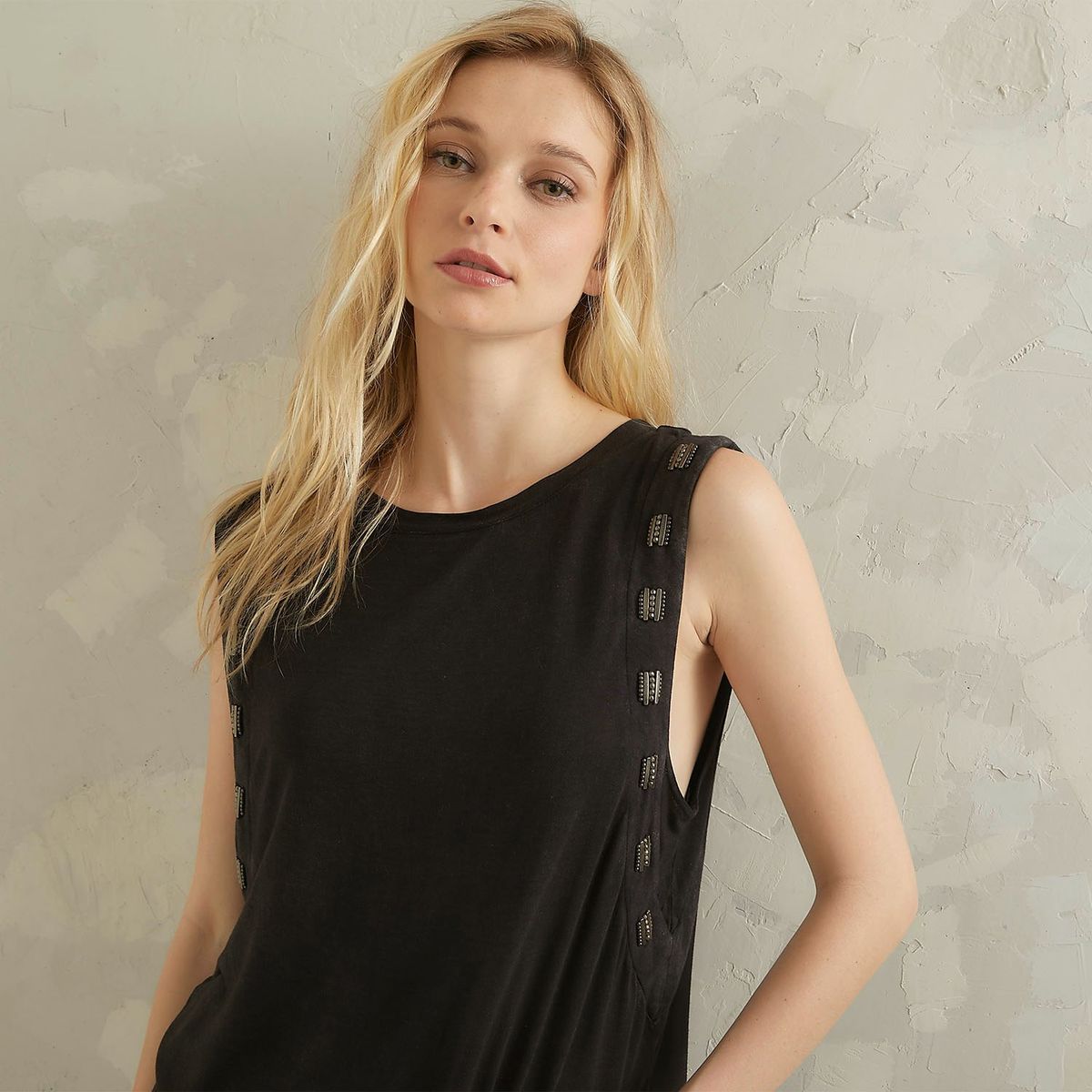 AMERICANINO - Polera Sin Mangas Mujer Americanino Rayón Casual