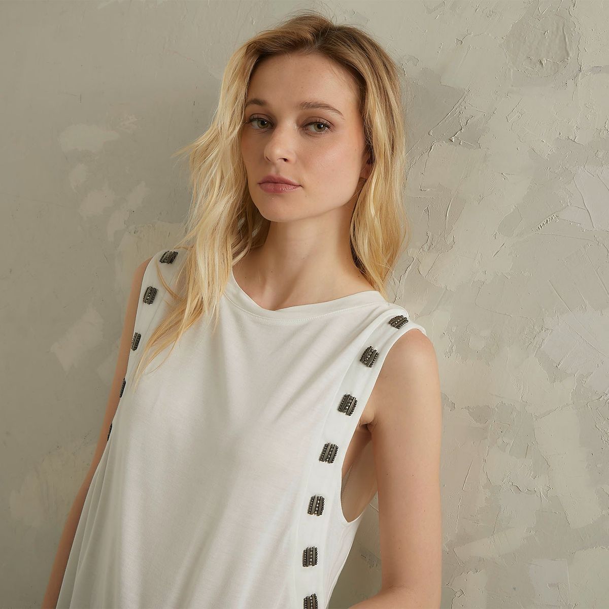 AMERICANINO - Polera Sin Mangas Mujer Americanino Rayón Casual