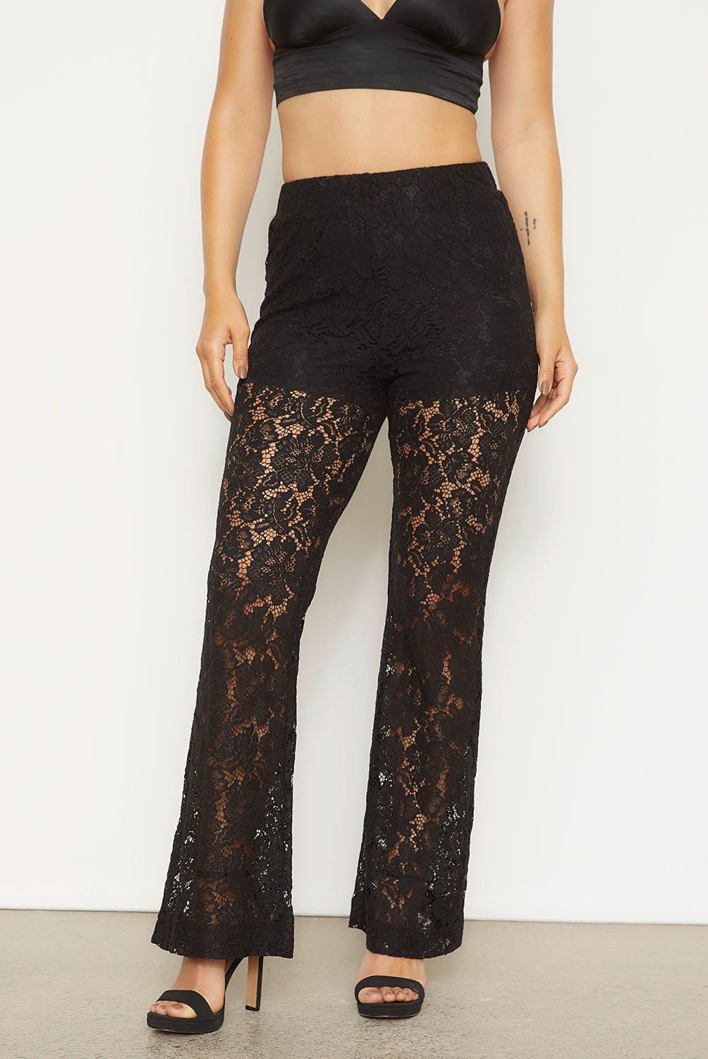 MOSSIMO - Pantalón Wide Leg Tiro Alto Mujer Mossimo