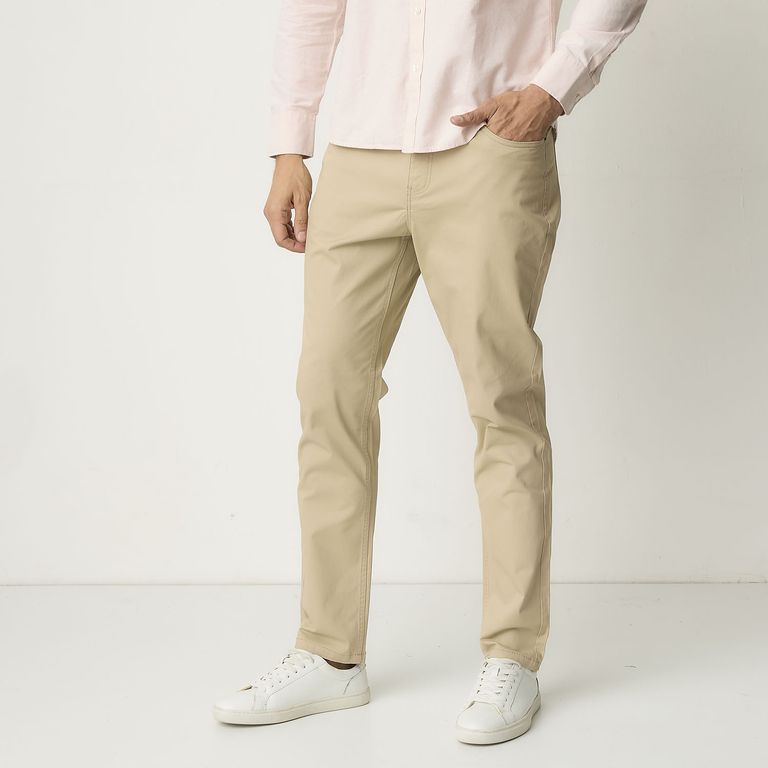 Pantalón Slim Fit Algodón Casual Hombre
