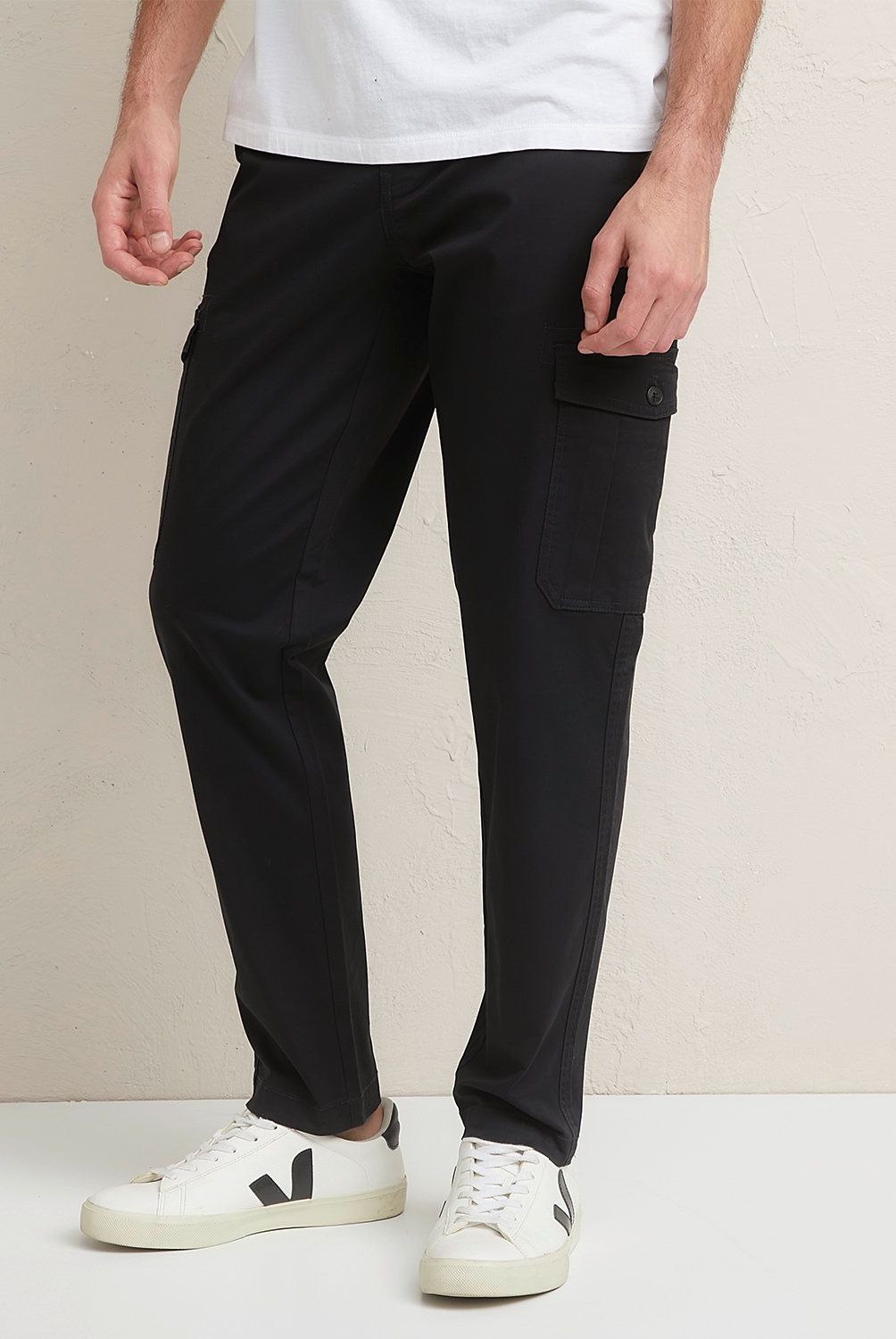BASEMENT - Pantalón Cargo Basement Algodón Casual Hombre