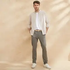 CASCAIS - Pantalón Chino Algodón Hombre