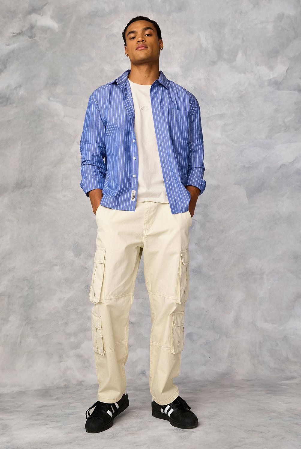 BEARCLIFF - Pantalón Cargo Baggy Algodón Hombre Bearcliff Urbano