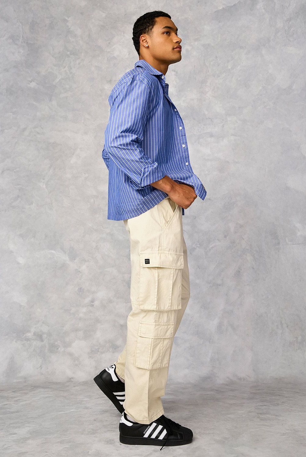 BEARCLIFF - Pantalón Cargo Baggy Algodón Hombre Bearcliff Urbano