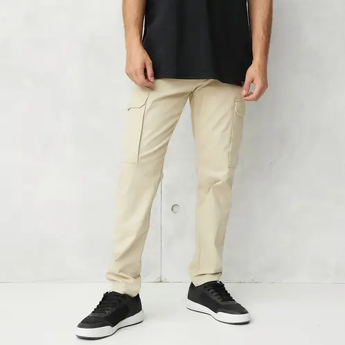 BEARCLIFF - Pantalón Cargo Hombre Slim Fit Algodón