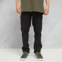 BEARCLIFF - Pantalón Cargo Slim Fit Algodón Hombre