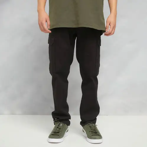 BEARCLIFF - Pantalón Cargo Hombre Slim Fit Algodón