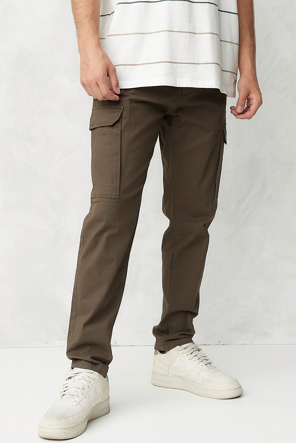 BEARCLIFF - Pantalón Cargo Hombre Bearcliff Slim Fit Algodón