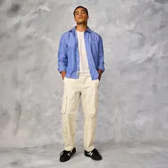 BEARCLIFF - Pantalón Cargo Baggy Algodón Hombre