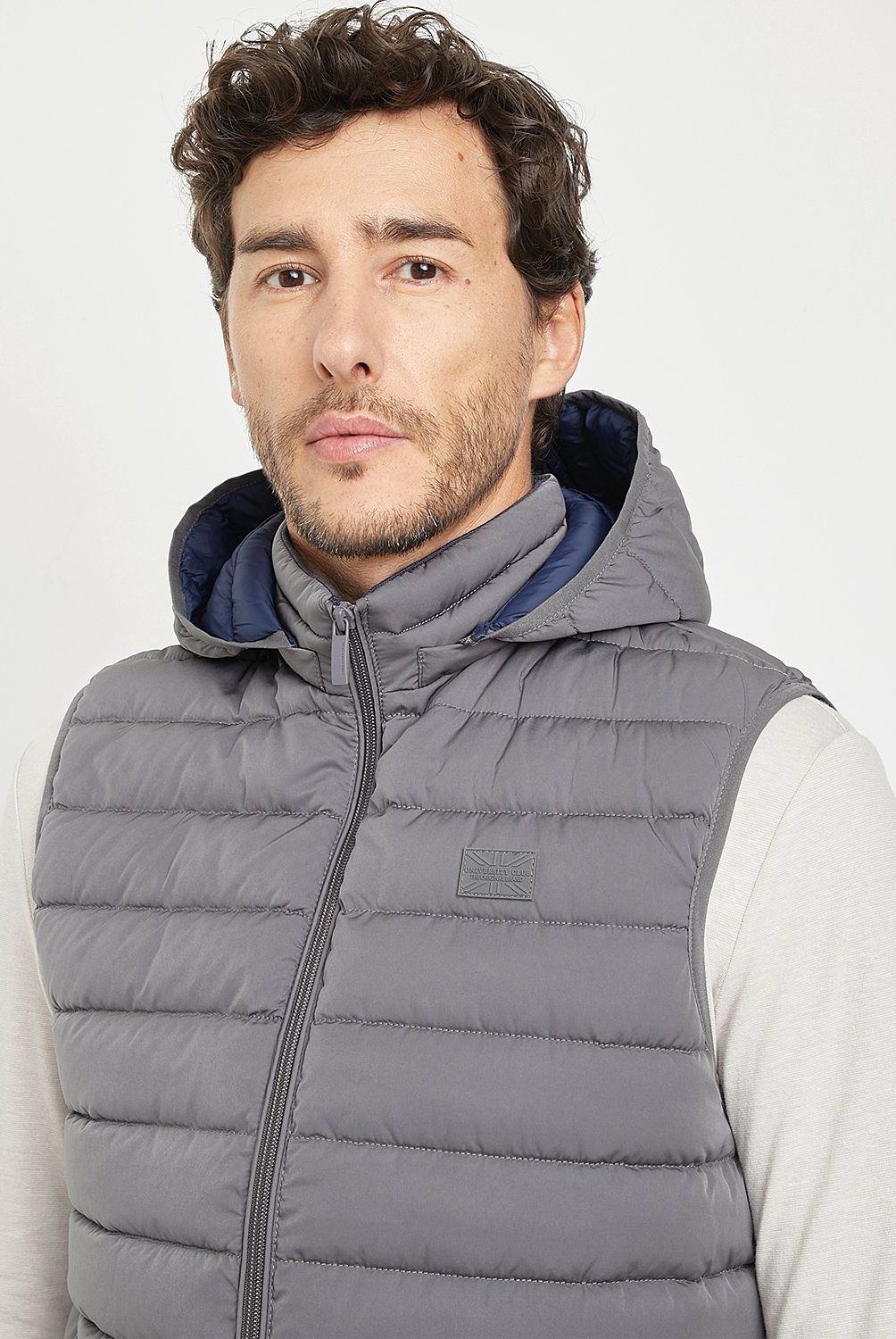 UNIVERSITY CLUB - Chaleco University Club Parka Sin Mangas Hombre Con Capucha