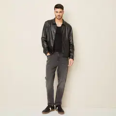BASEMENT - Jeans Slim Cropped Hombre