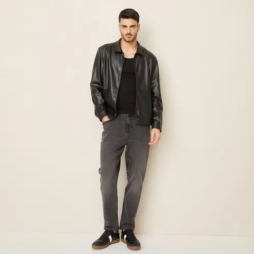 BASEMENT - Jeans Slim Cropped Hombre