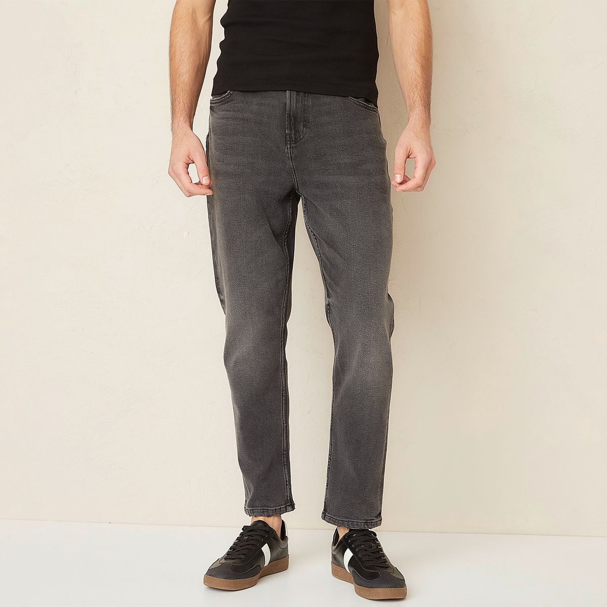 BASEMENT - Jeans Slim Cropped Hombre Basement