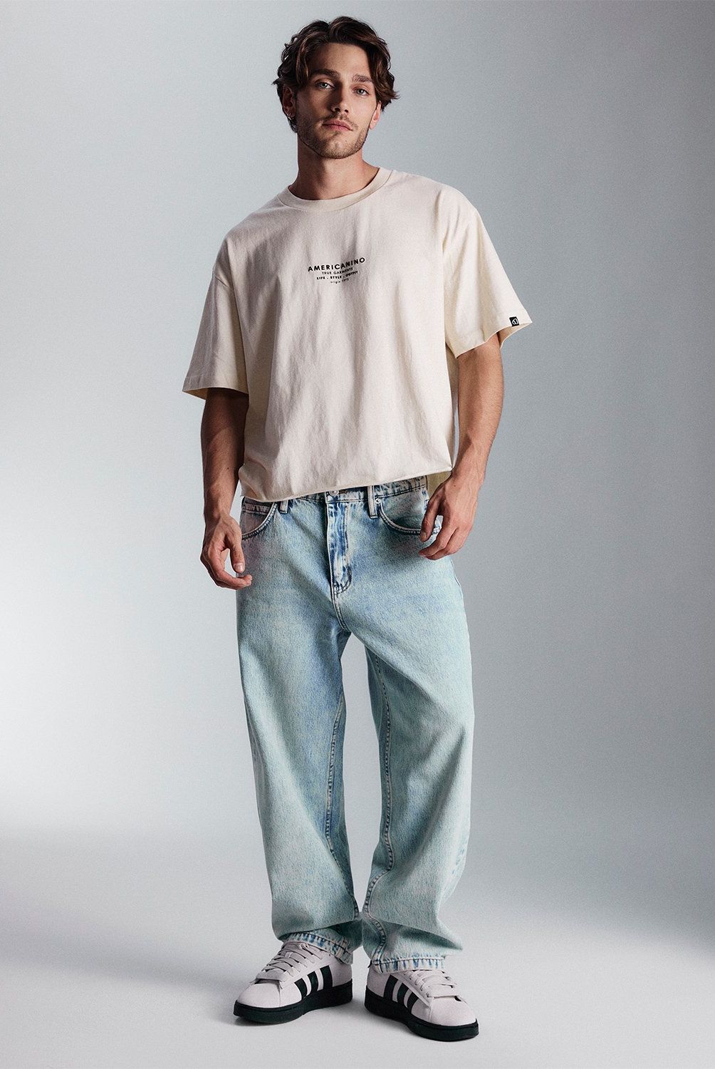 AMERICANINO - Jeans Baggy Americanino Algodón Hombre