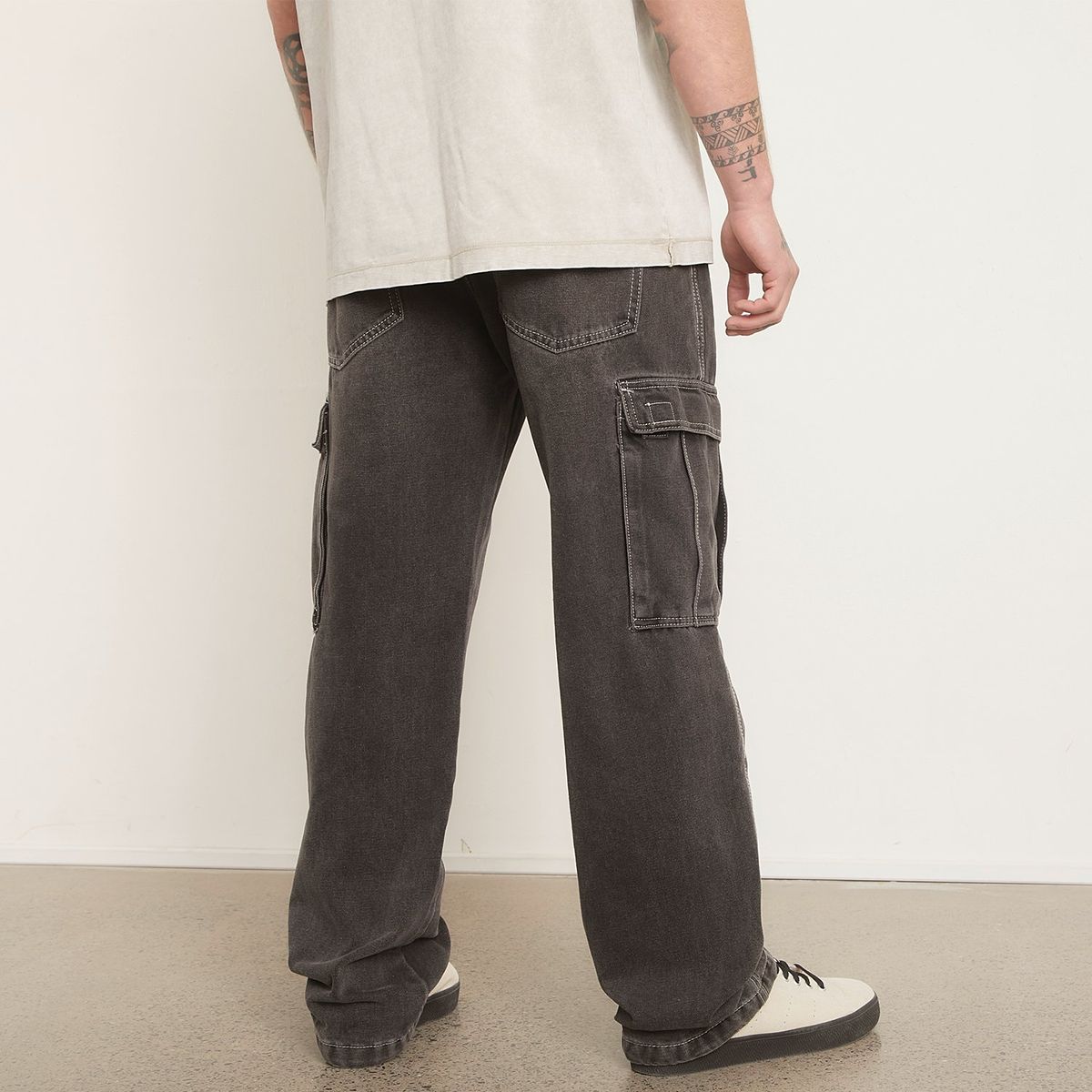 AMERICANINO - Jeans Americanino Cargo Casual Algodón Hombre Gris