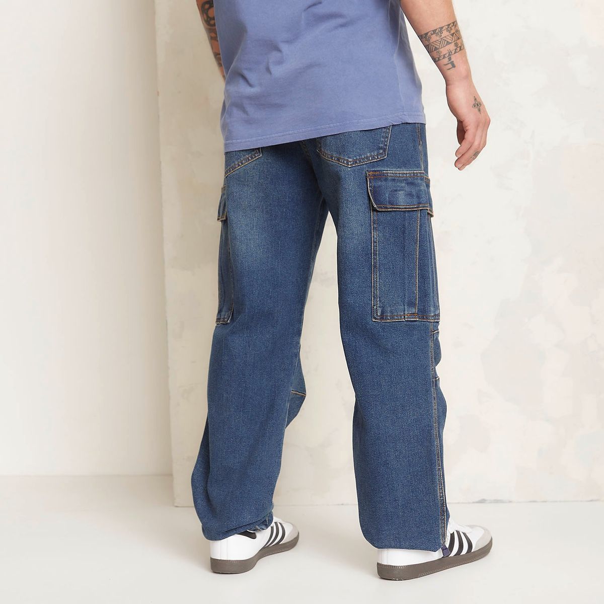 AMERICANINO - Jeans Cargo Americanino Algodón Hombre Multipocket