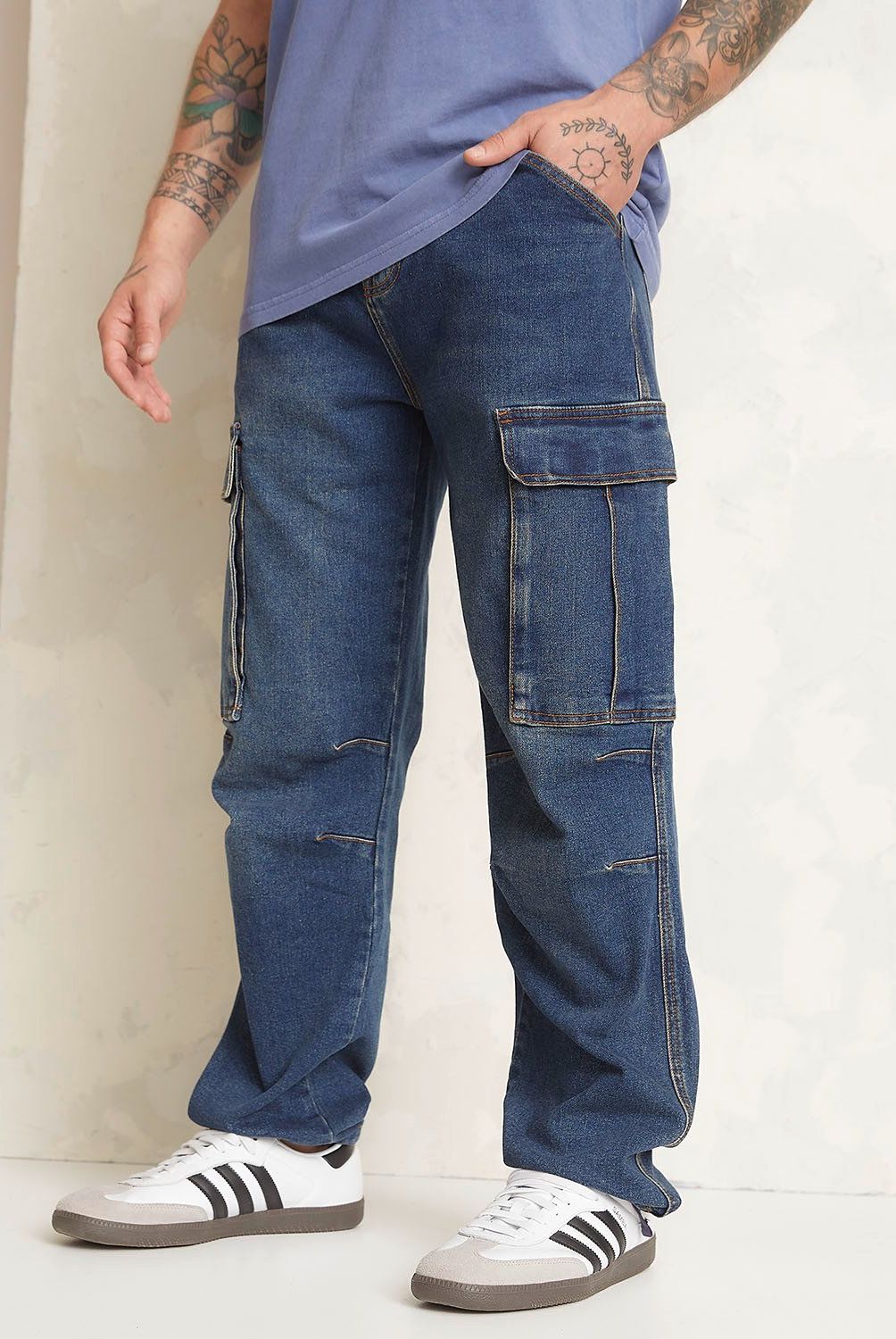 AMERICANINO - Jeans Cargo Algodón Hombre Americanino
