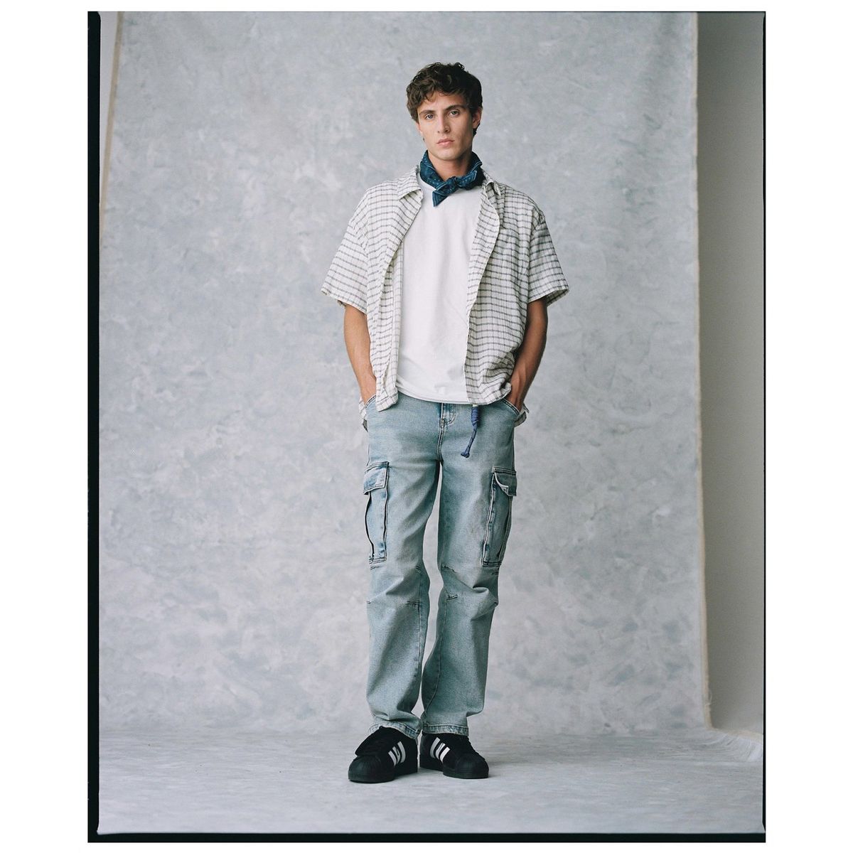 AMERICANINO - Jeans Cargo Americanino Algodón Hombre Multipocket