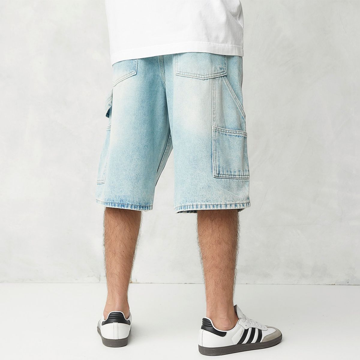 BEARCLIFF - Bermuda Denim Bearcliff Hombre Casual Algodón