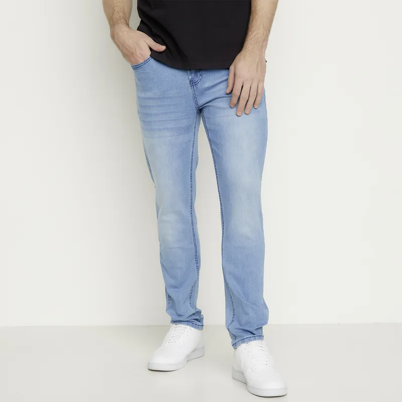 BEARCLIFF - Jeans Skinny Fit Bearcliff Hombre Algodón Tiro Regular