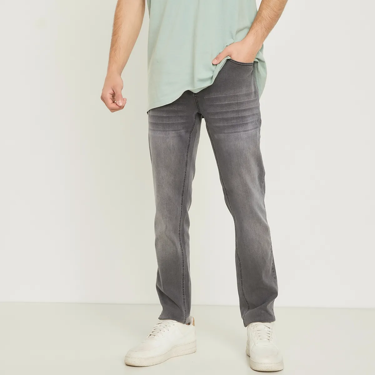 BEARCLIFF - Jeans Skinny Fit Bearcliff Hombre Algodón Tiro Regular