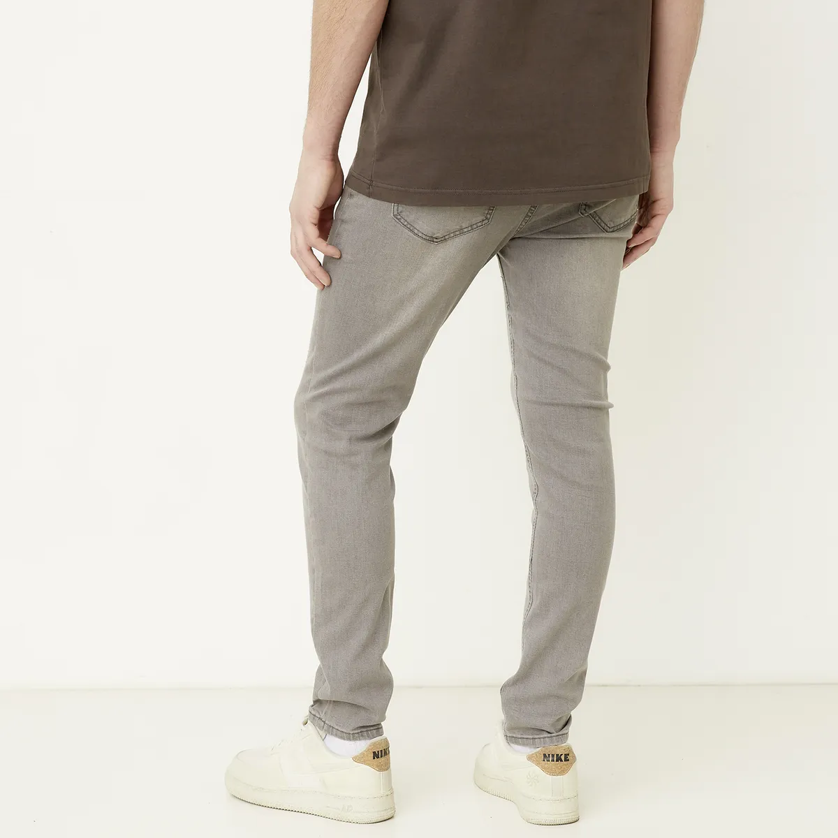 BEARCLIFF - Jeans Skinny Fit Bearcliff Hombre Algodón Tiro Regular