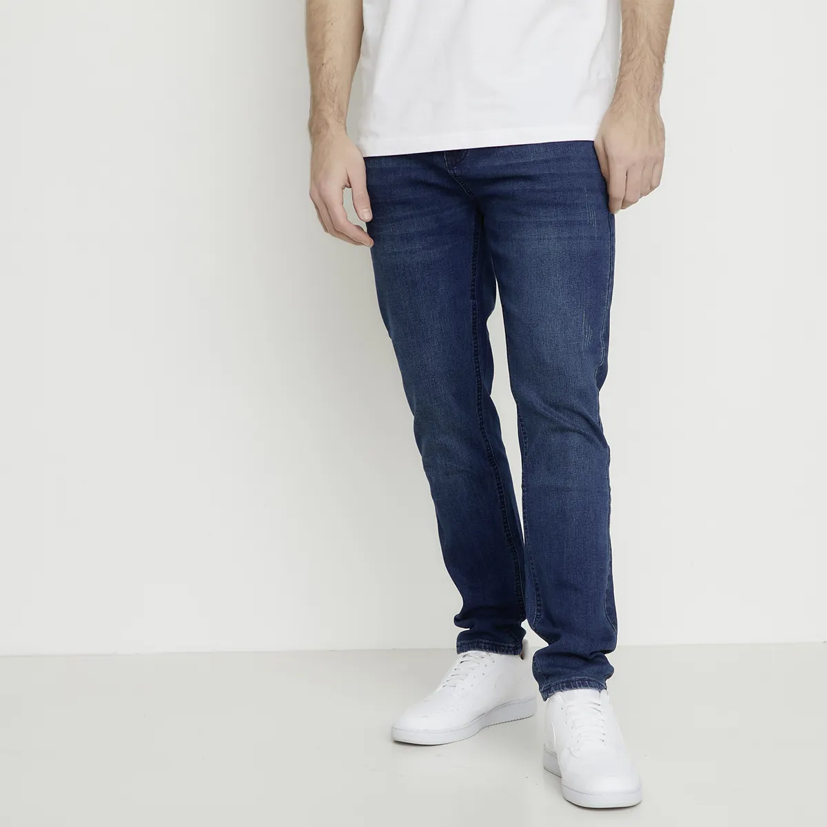 BEARCLIFF - Jeans Skinny Fit Bearcliff Hombre Algodón Tiro Regular