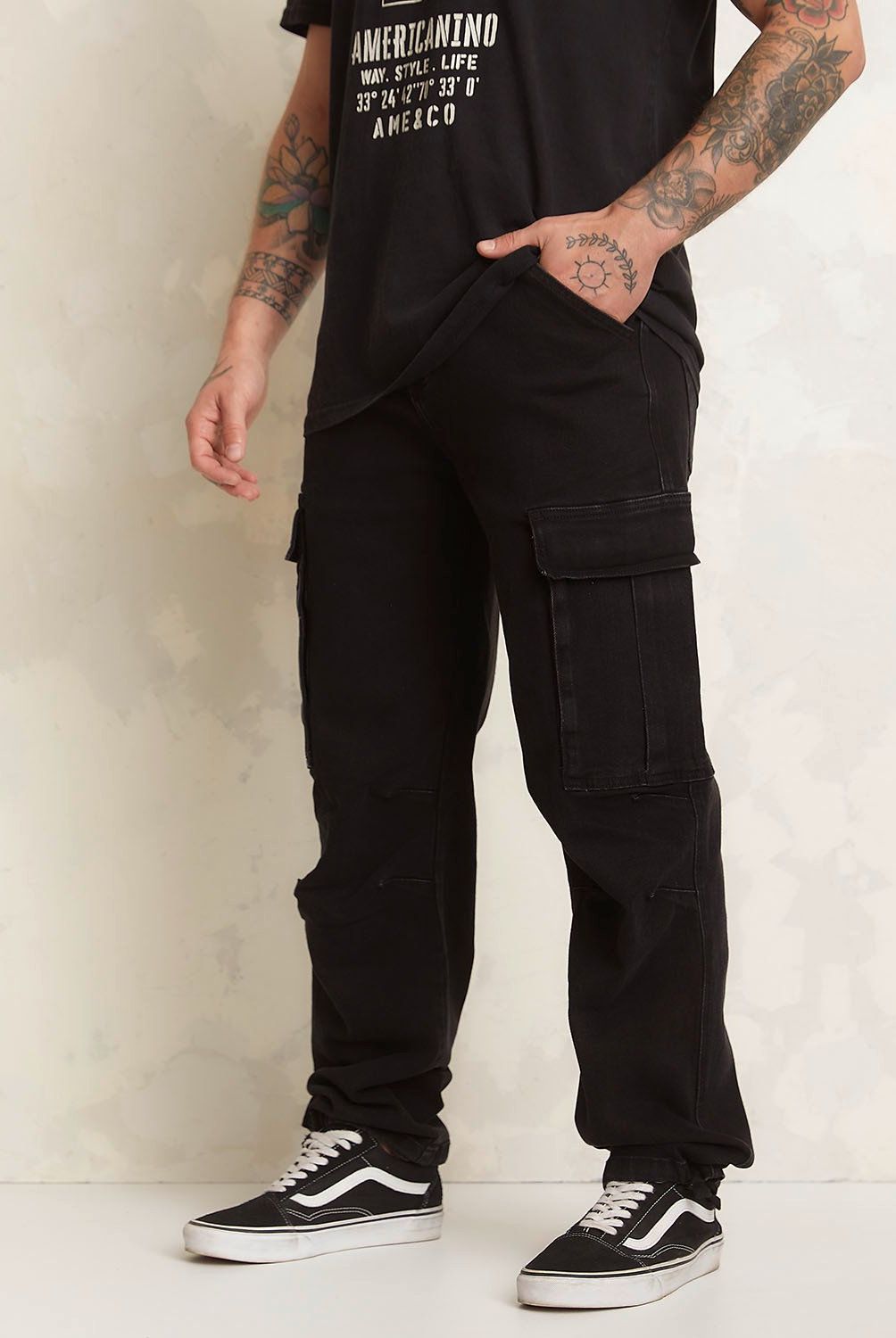 AMERICANINO - Jeans Cargo Algodón Hombre Americanino