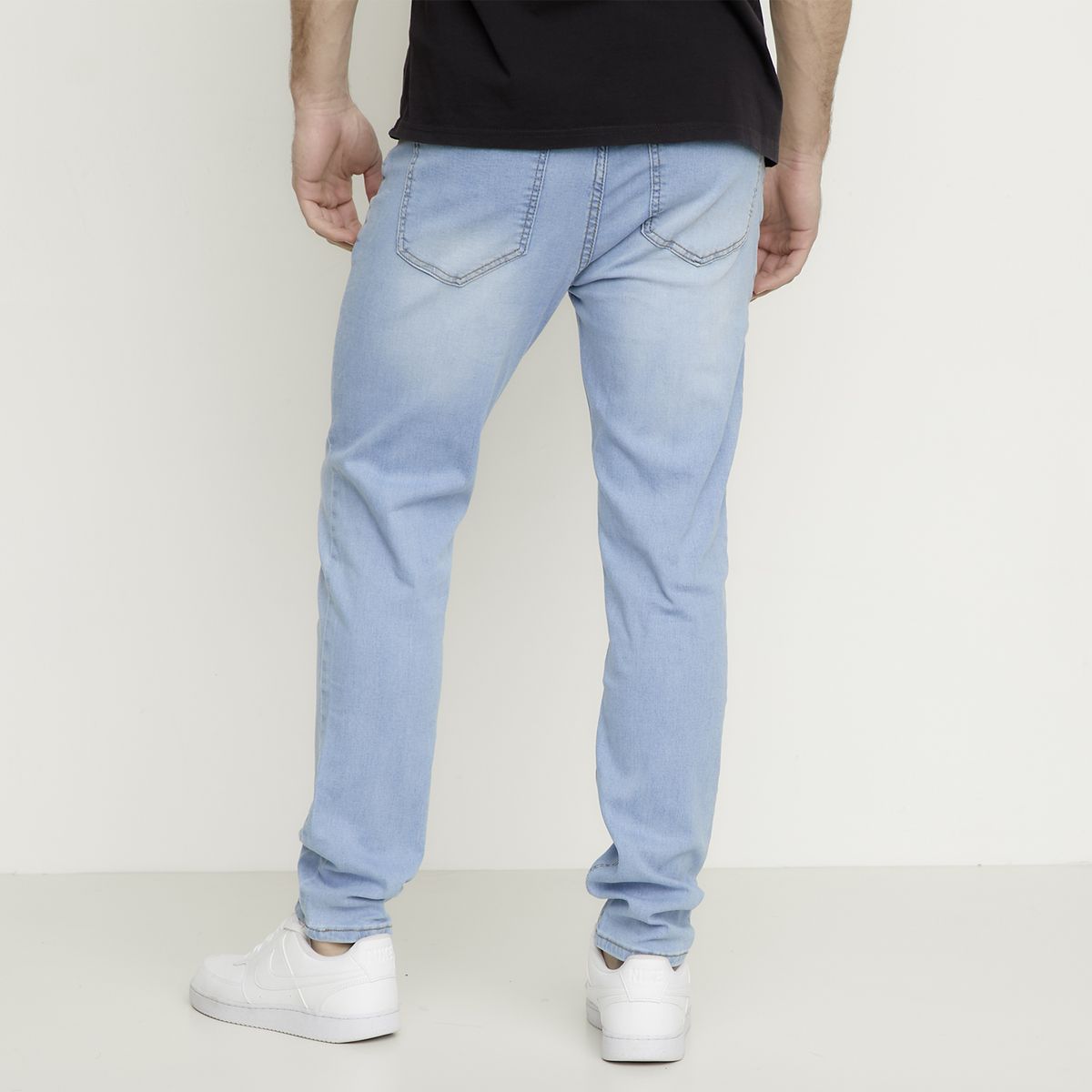 BEARCLIFF - Jeans Skinny Fit Bearcliff Hombre Algodón Tiro Regular