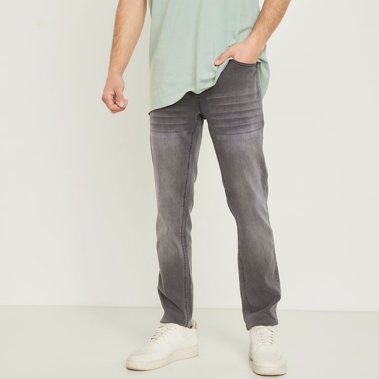 Jeans Skinny Fit Hombre Algodón Tiro Regular