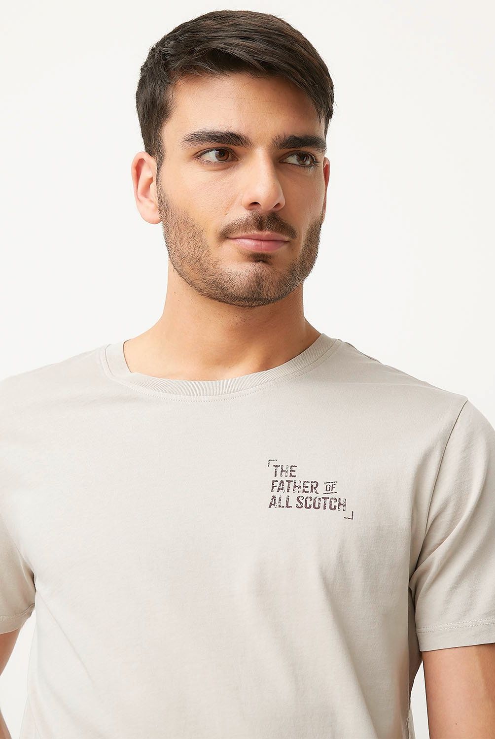 BASEMENT - Polera Manga Corta Algodón Basement Hombre