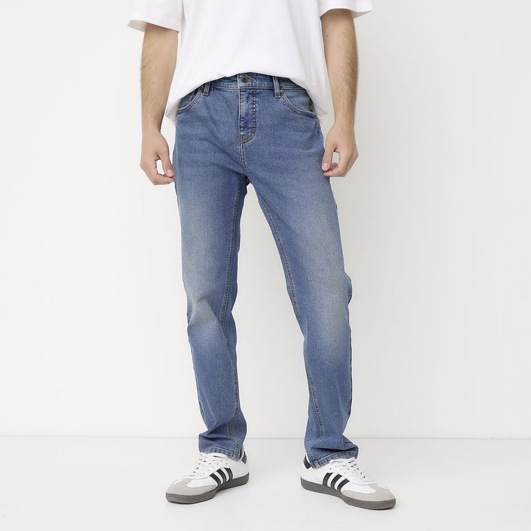 Jeans Slim Fit Algodón Hombre Estilo Urbano