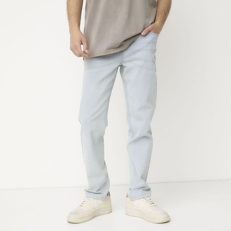 Jeans Slim Fit Algodón Hombre Estilo Urbano