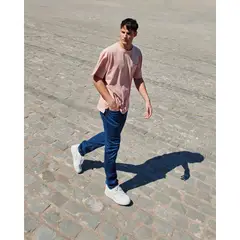 BEARCLIFF - Jeans Skinny Algodón Hombre Estilo Urbano