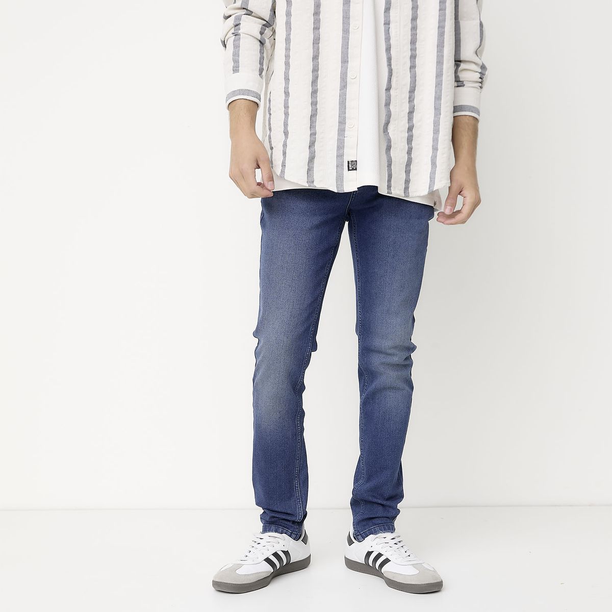 BEARCLIFF - Jeans Slim Fit Bearcliff Algodón Hombre Estilo Urbano
