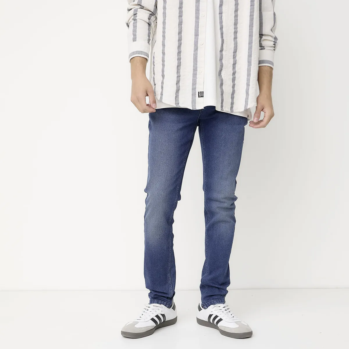 BEARCLIFF - Jeans Slim Fit Bearcliff Algodón Hombre Estilo Urbano