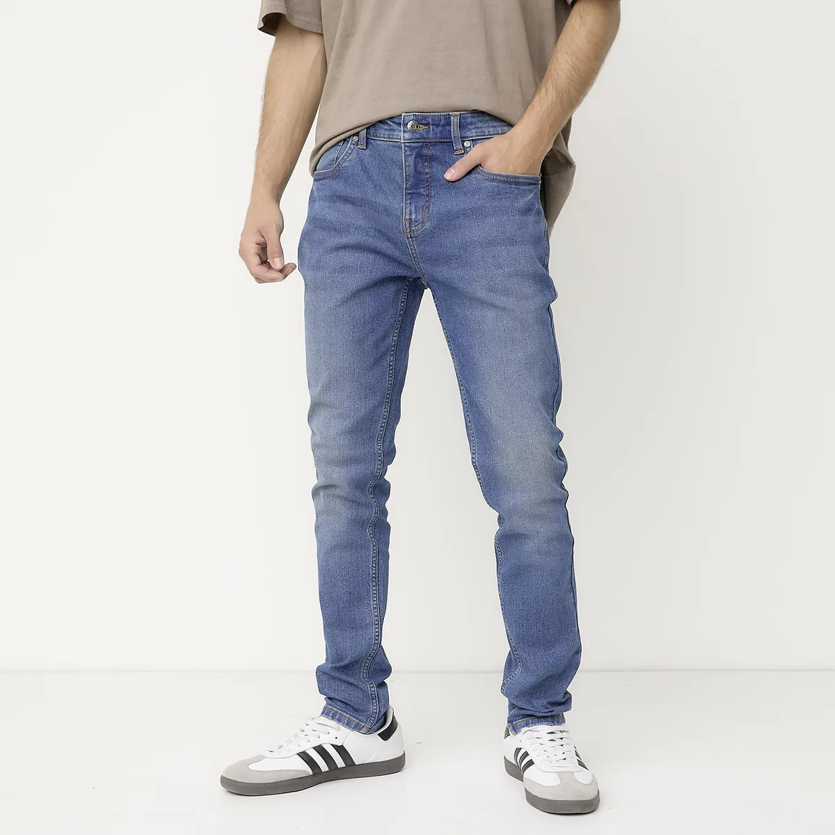 BEARCLIFF - Jeans Bearcliff Super Skinny Fit Hombre Algodón Stretch