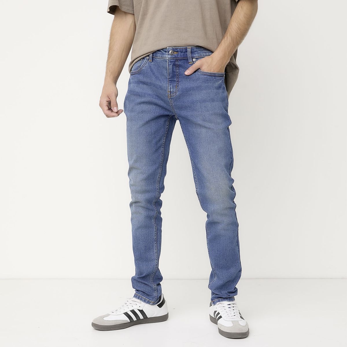 BEARCLIFF - Jeans Bearcliff Super Skinny Fit Hombre Algodón Stretch