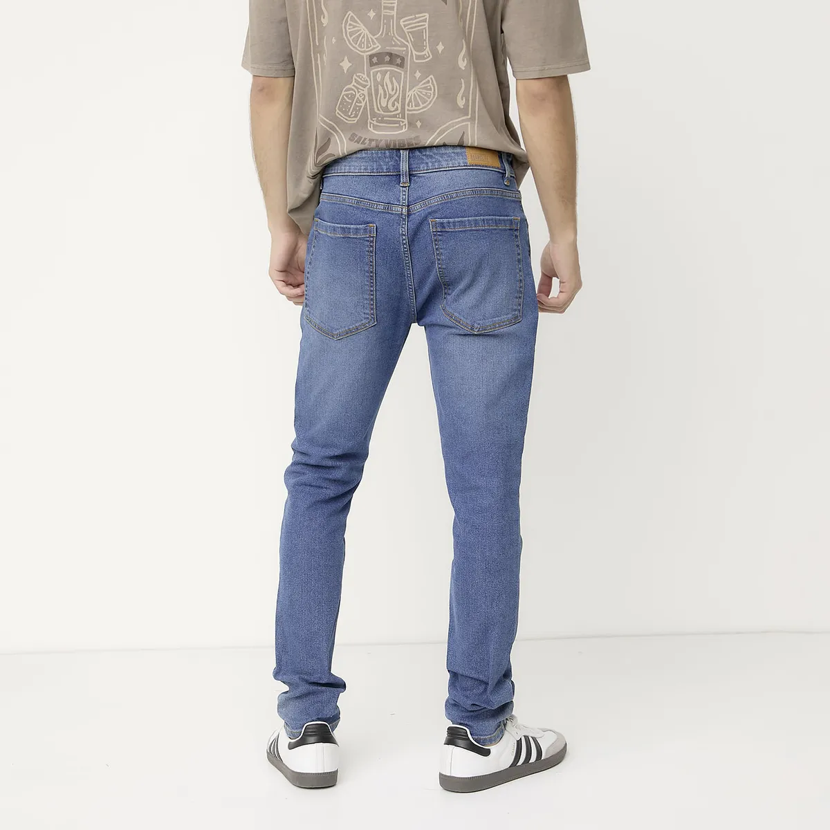 BEARCLIFF - Jeans Bearcliff Super Skinny Fit Hombre Algodón Stretch