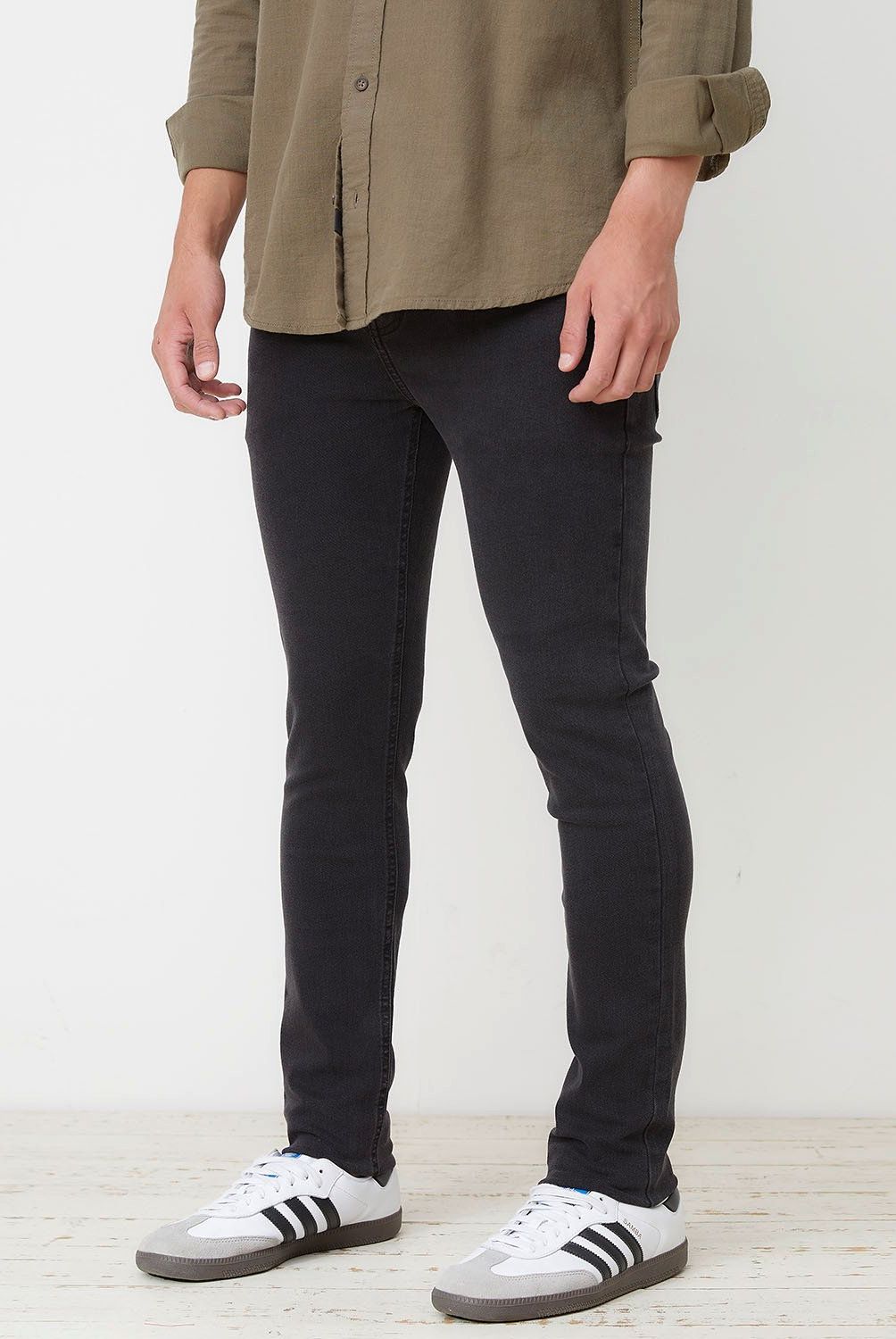 BEARCLIFF - Jeans Bearcliff Super Skinny Fit Hombre Algodón Stretch