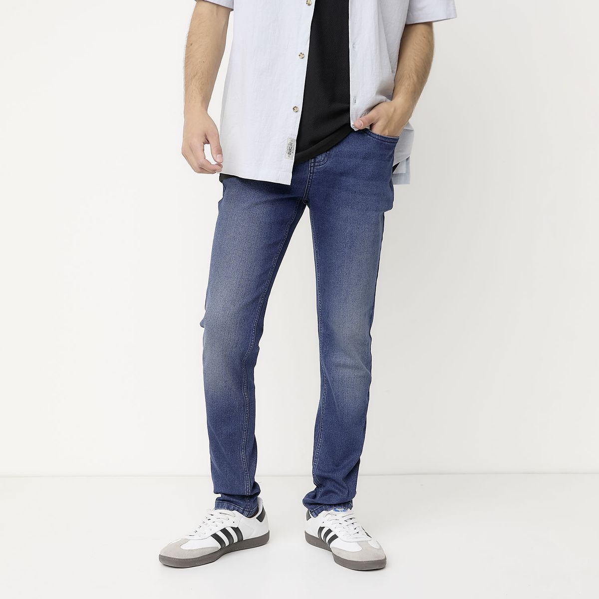 BEARCLIFF - Jeans Bearcliff Super Skinny Fit Hombre Algodón Stretch