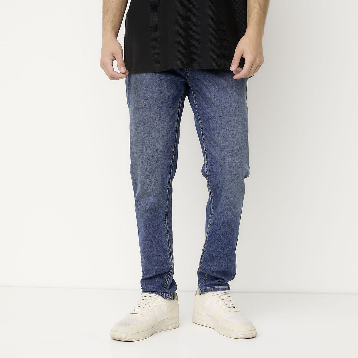 BEARCLIFF - Jeans Carrot Fit Bearcliff Casual Hombre Algodón
