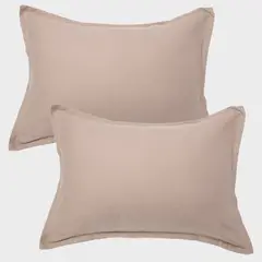 BASEMENT HOME - Set de 2 Fundas de Almohadas Lino